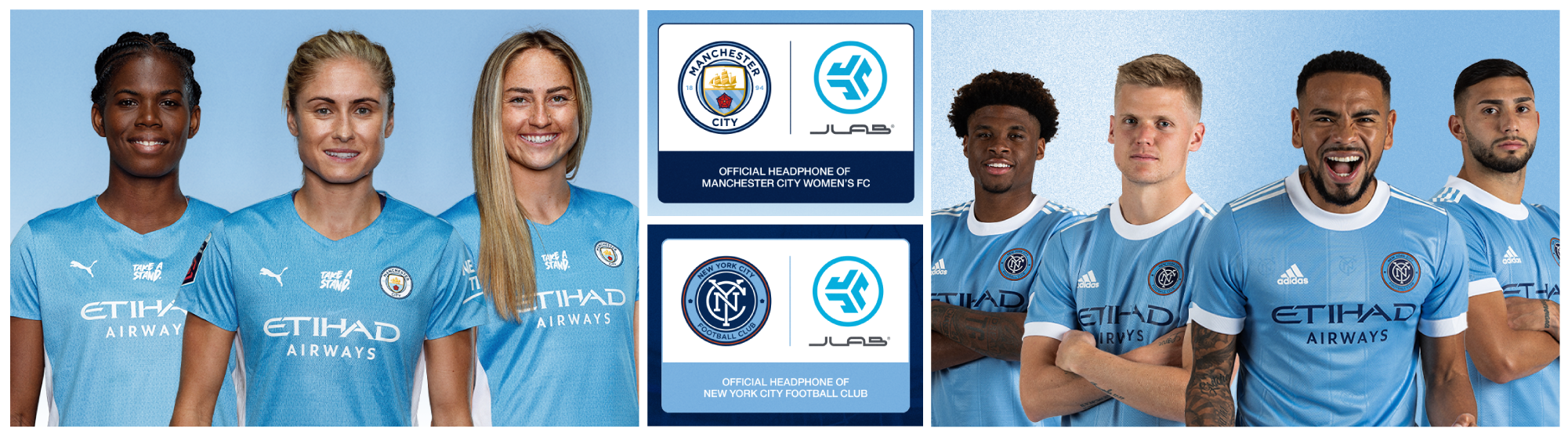 Man City + JLab Partnership Announcement – JLab UK